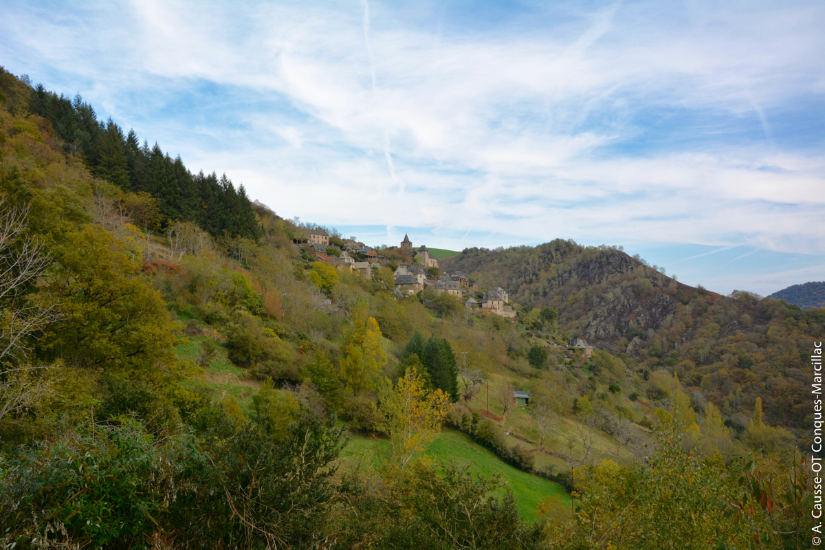 La Vinzelle à l'automne, Aveyron © A. Causse / OT Conques-Marcillac