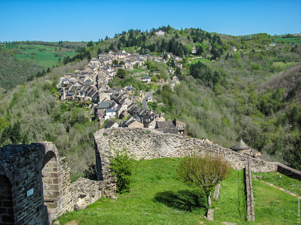 Najac, vu depuis la forteresse