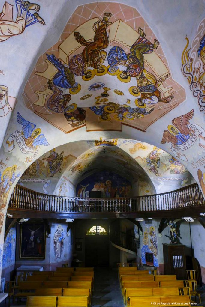 Chapelle Sixtine Rouergate, Saint Victor-et-Melvieu, Fresque de Nicolaï Greschny © OT Muse et Raspes